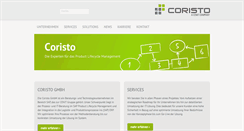 Desktop Screenshot of coristo.com
